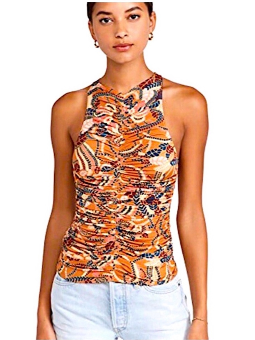 A.L.C. Sleeveless ruched top